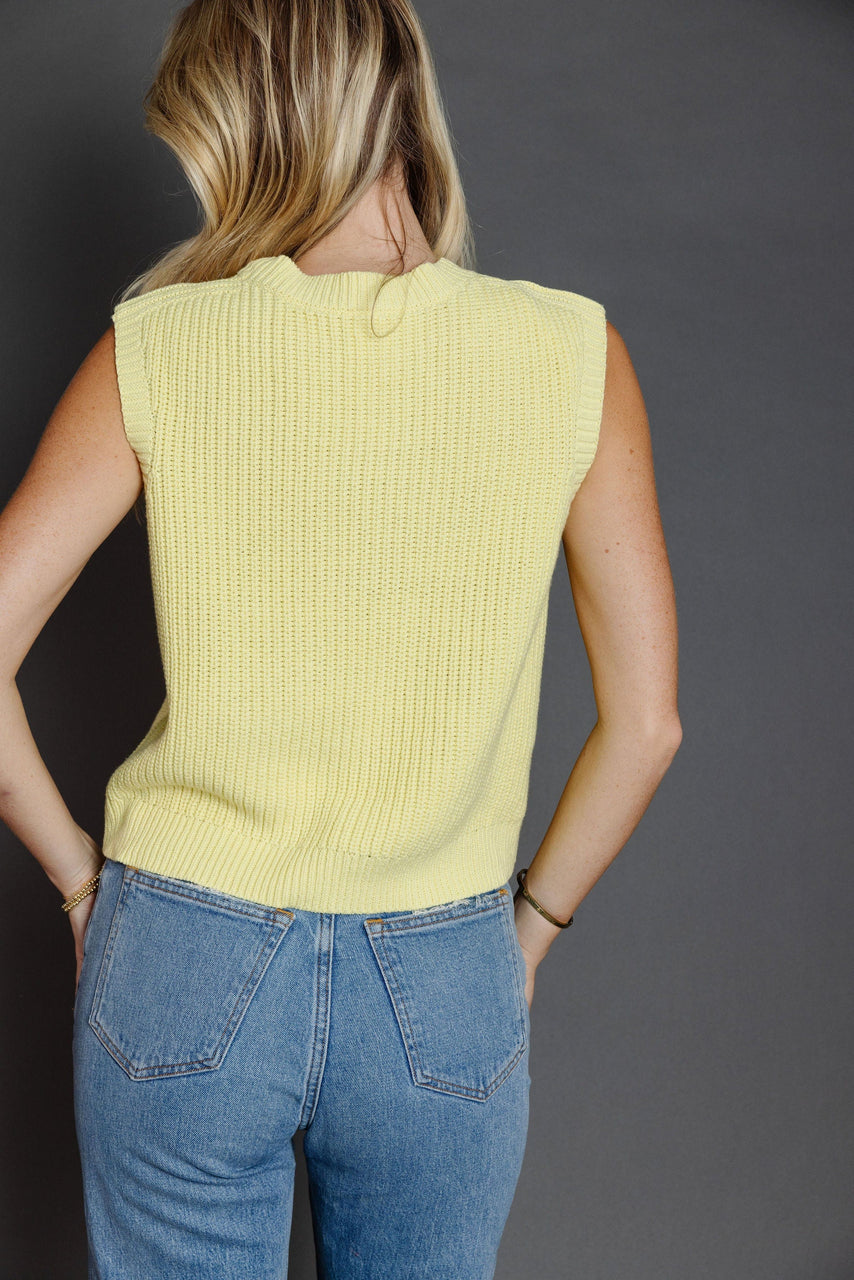 Albion Sweater Vest in Daisy