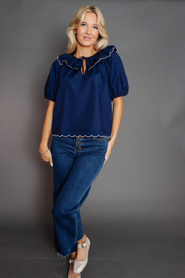 Lucas Blouse in Navy
