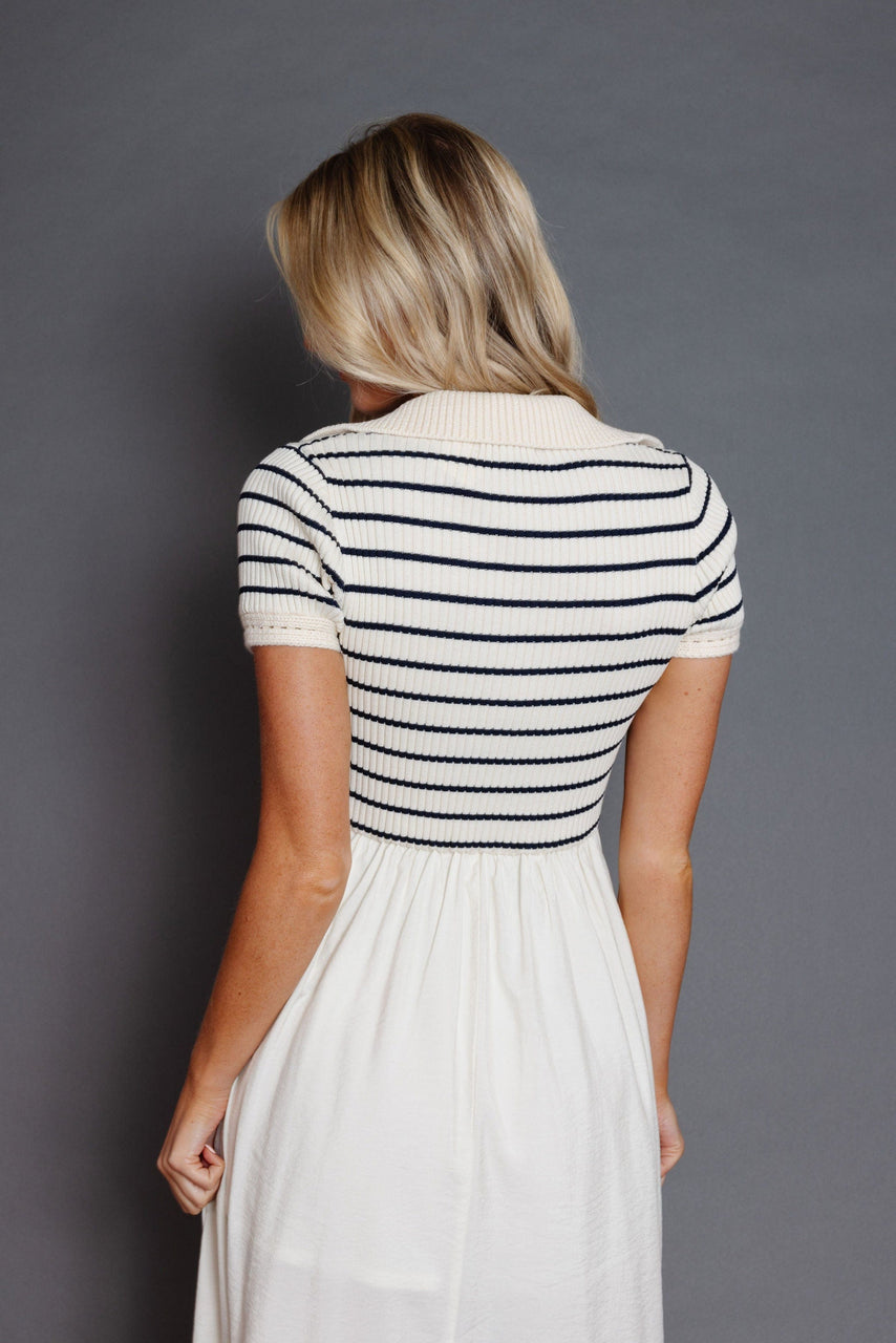 Wilmont Dress in Ivory/Black