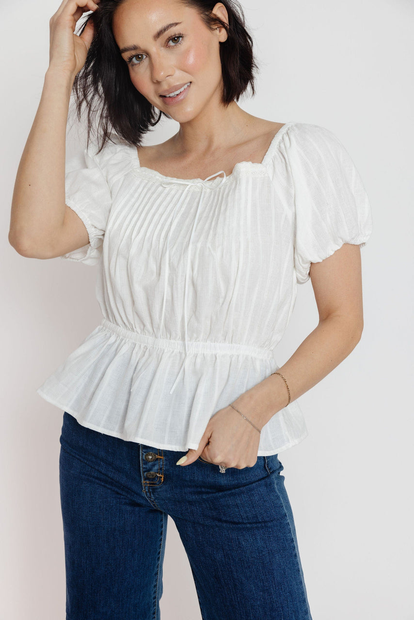 Abbey Blouse in Off White