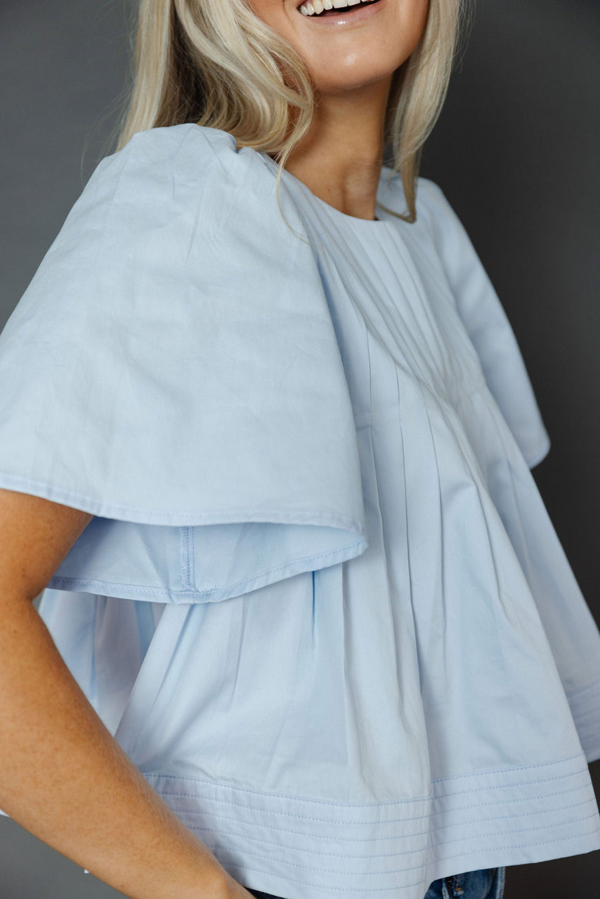 Aberdeen Blouse in Sky Blue