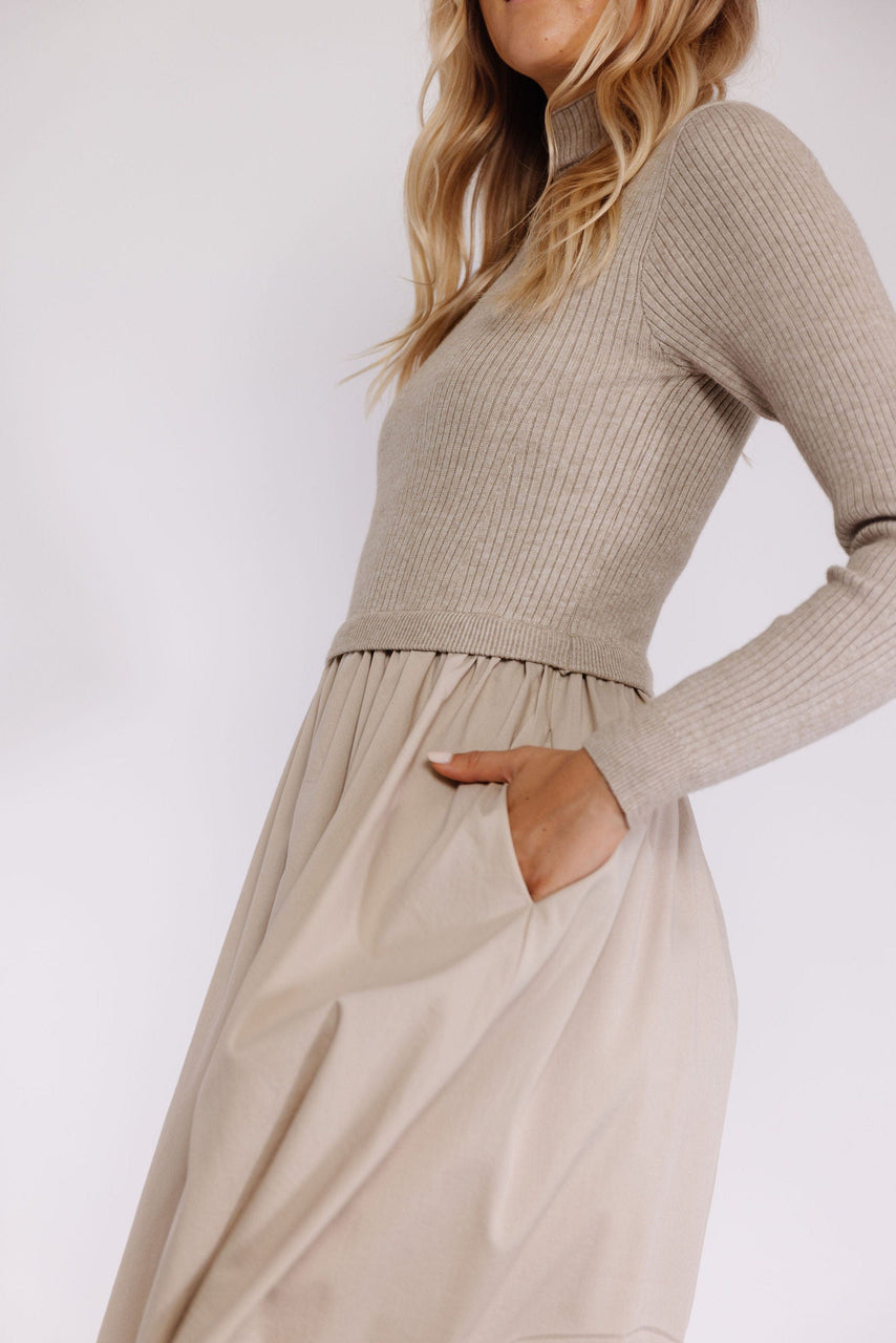 Aurelia Sweater Dress in Ecru