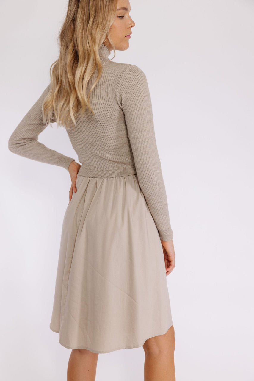 Aurelia Sweater Dress in Ecru