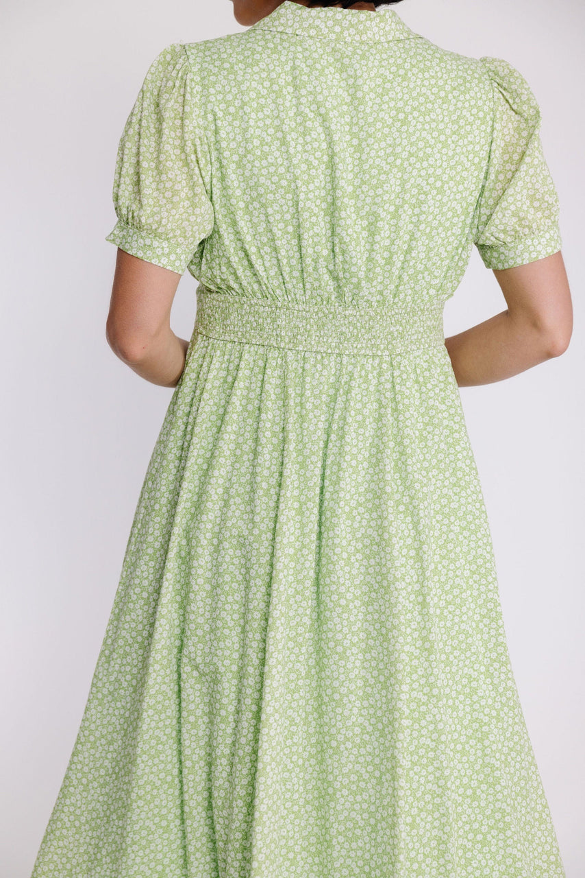 Aveline Dress in Limeade