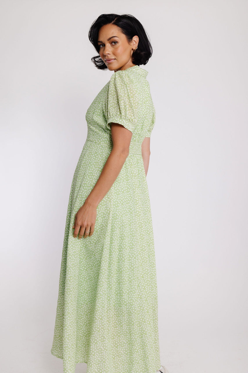 Aveline Dress in Limeade