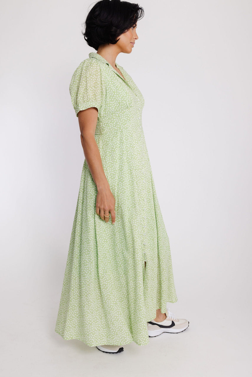 Aveline Dress in Limeade