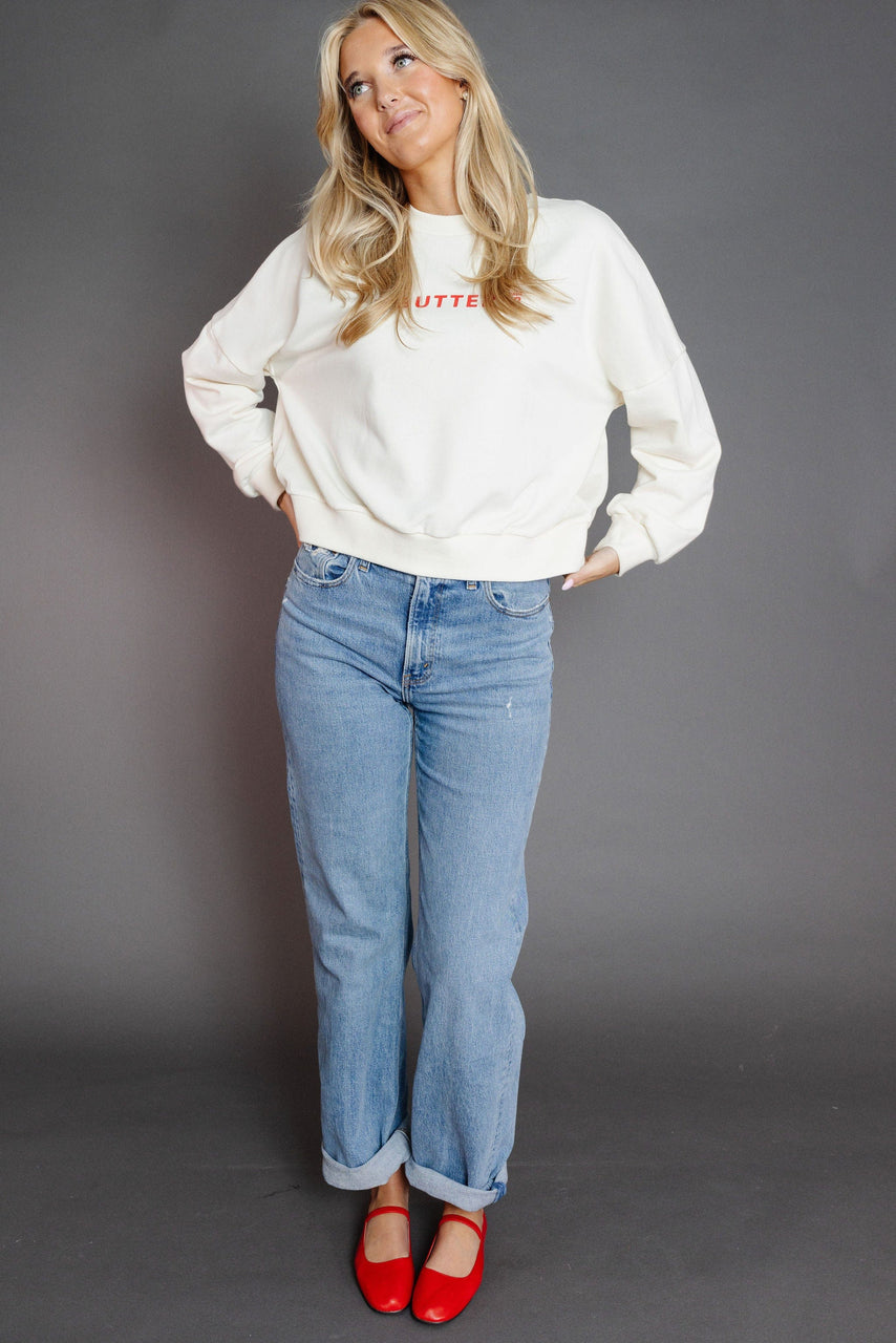 Butter Sweatshirt in Cream
