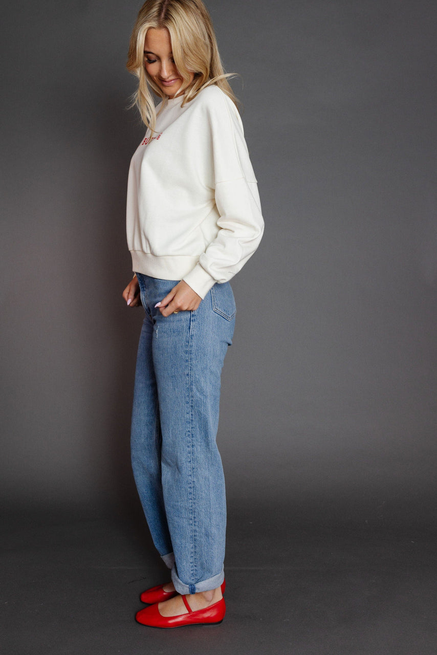 Butter Sweatshirt in Cream