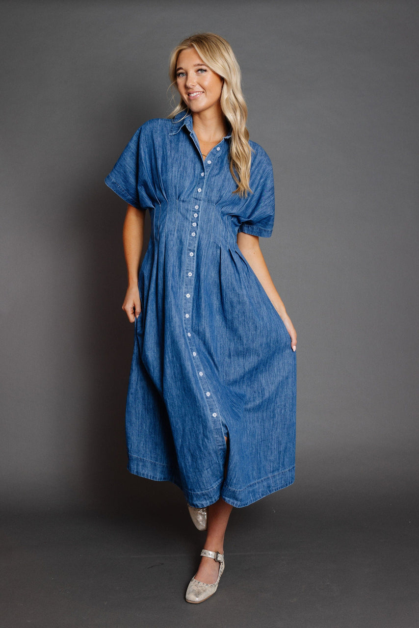 Gertrude Dress in Denim