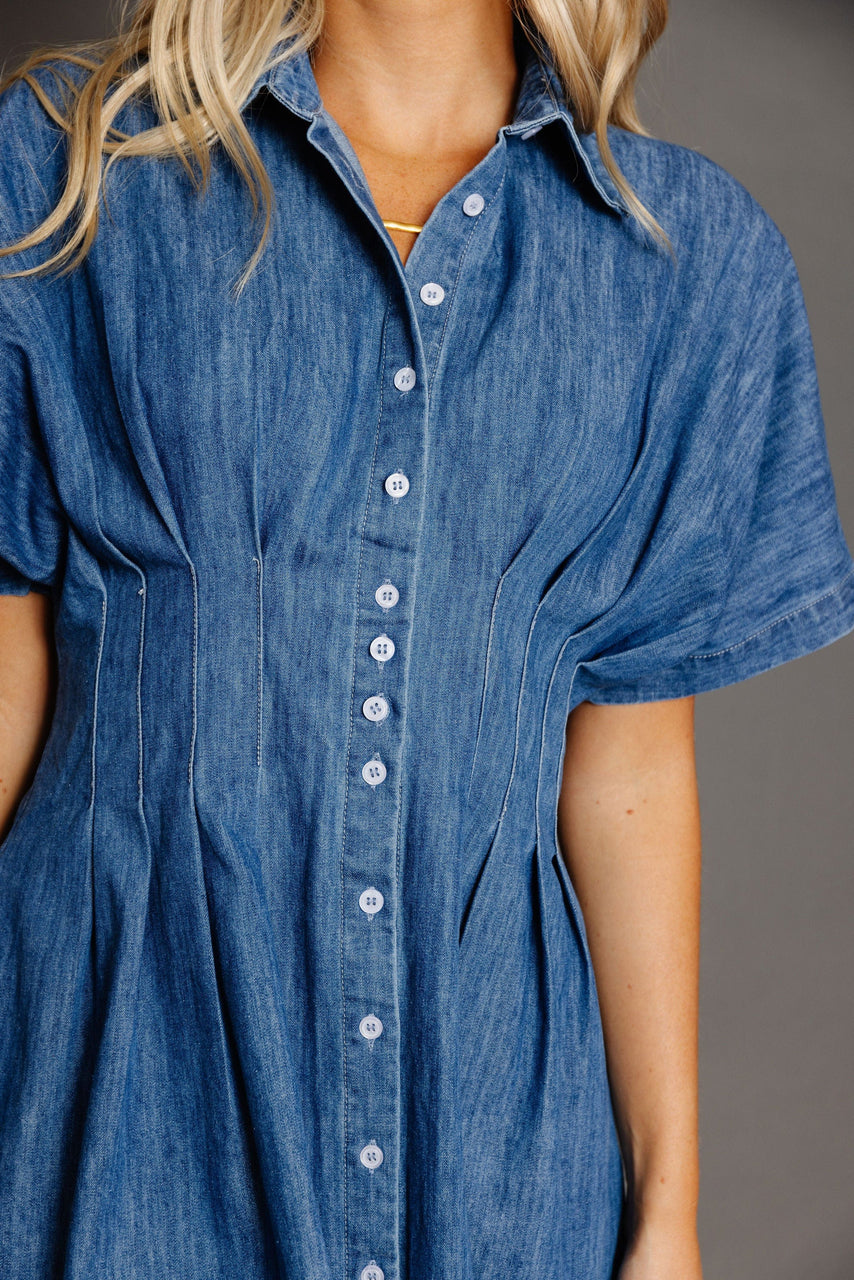 Gertrude Dress in Denim