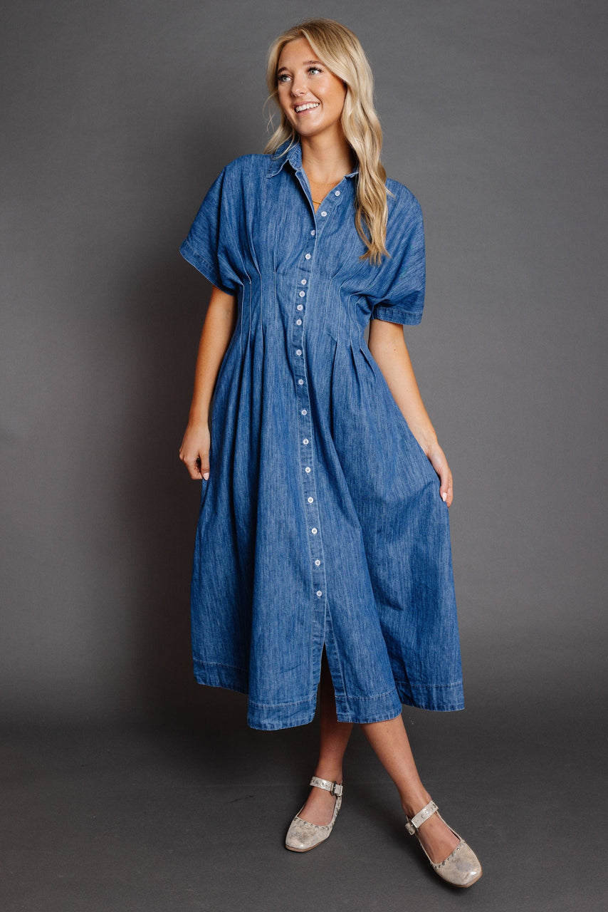 Gertrude Dress in Denim