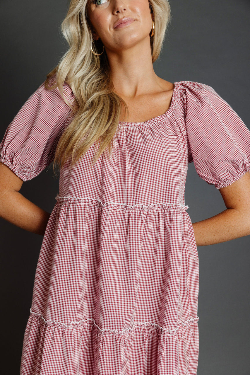 Gigi Dress in RedWhite Gingham