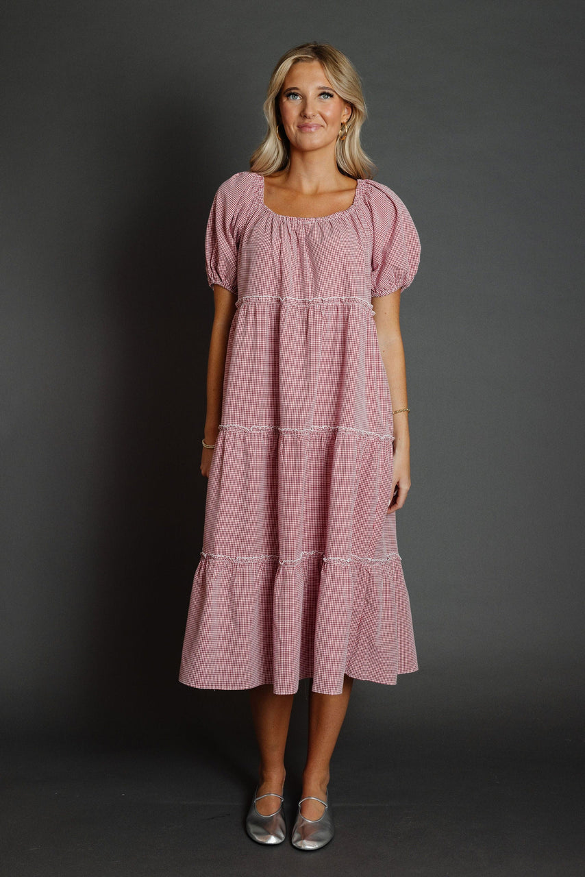 Gigi Dress in RedWhite Gingham