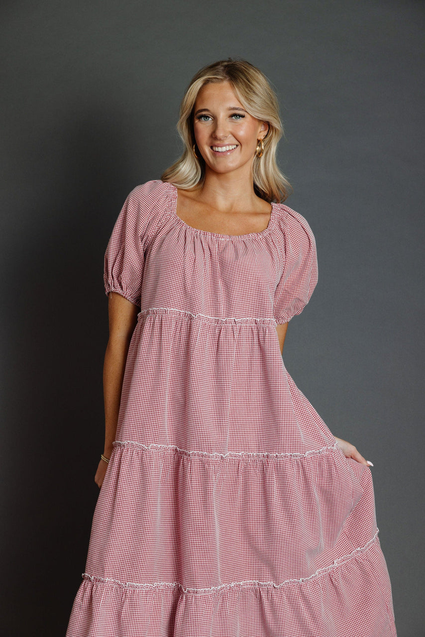 Gigi Dress in RedWhite Gingham