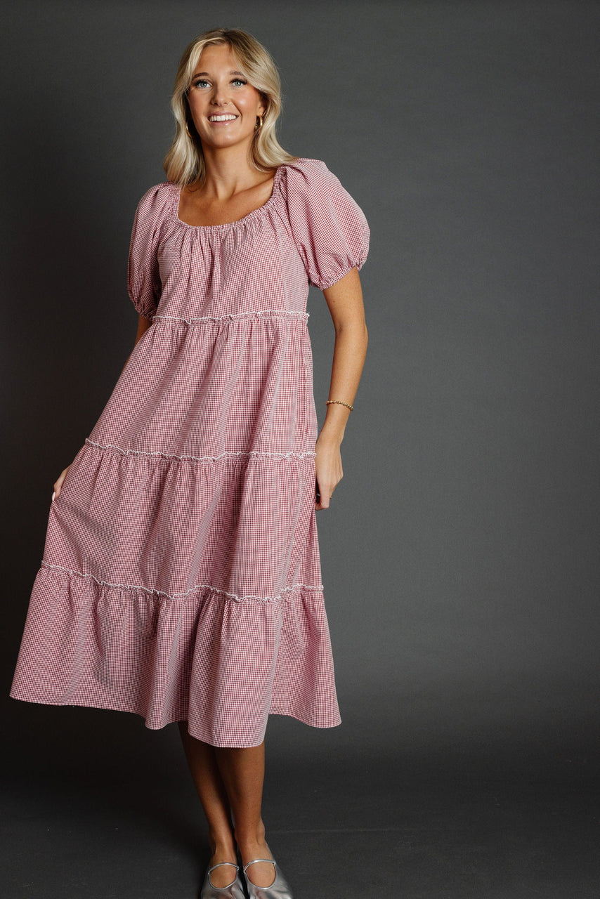 Gigi Dress in RedWhite Gingham