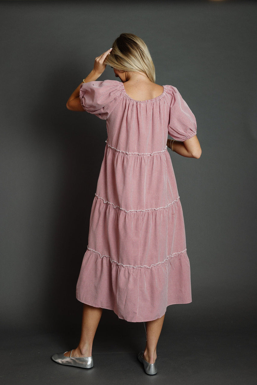 Gigi Dress in RedWhite Gingham