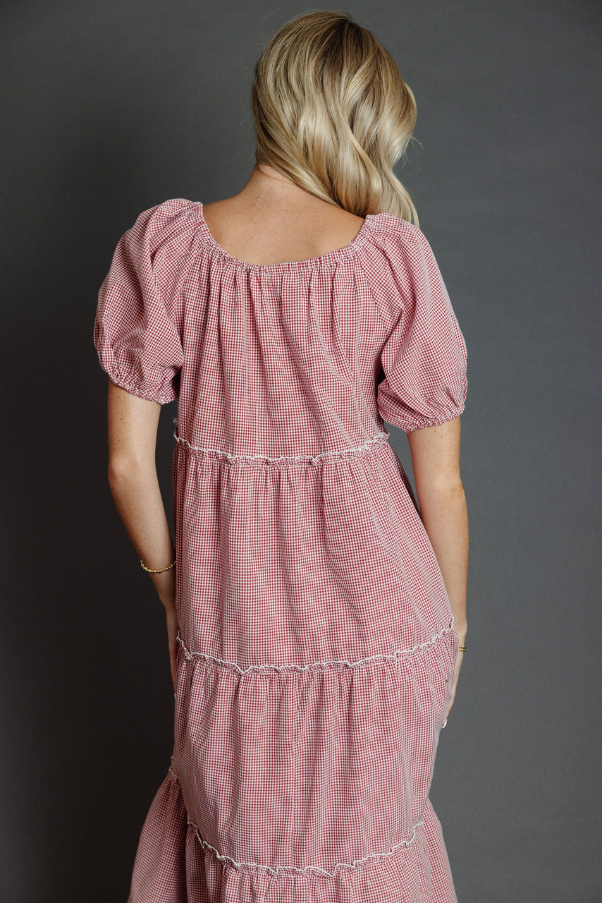 Gigi Dress in RedWhite Gingham
