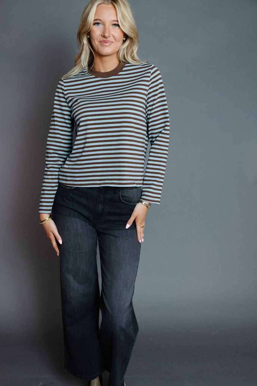 Kathleen Tee in Blue/Brown