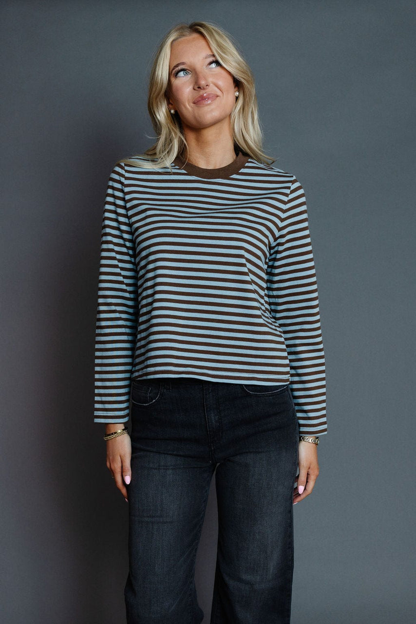 Kathleen Tee in Blue/Brown