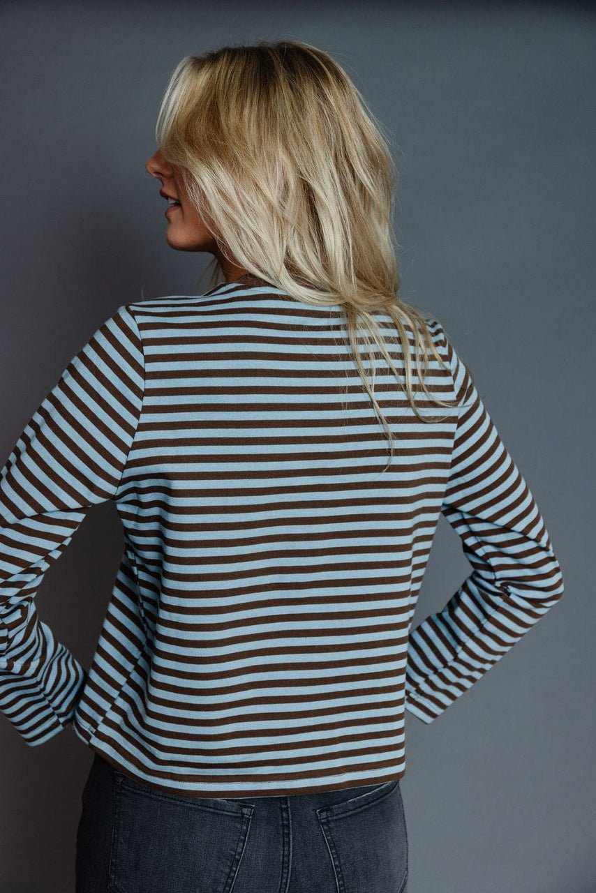 Kathleen Tee in Blue/Brown