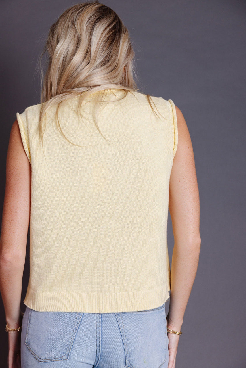 Murphy Sweater Vest in Daisy