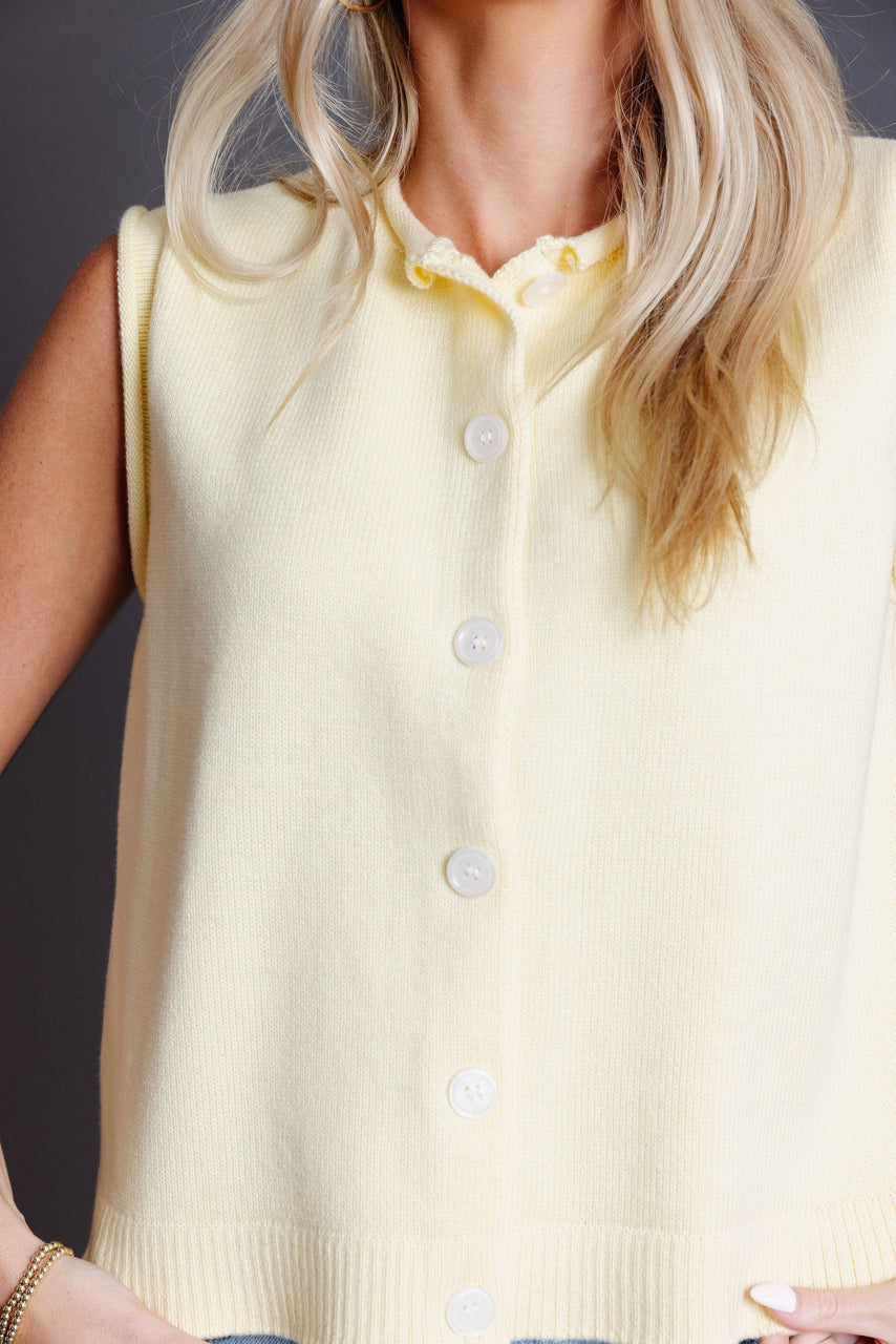 Murphy Sweater Vest in Daisy