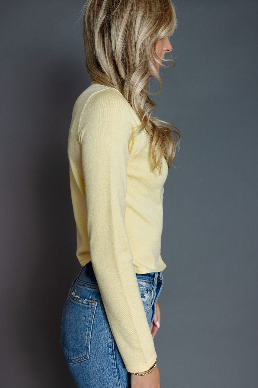 Shea Cardigan in Butter Yellow