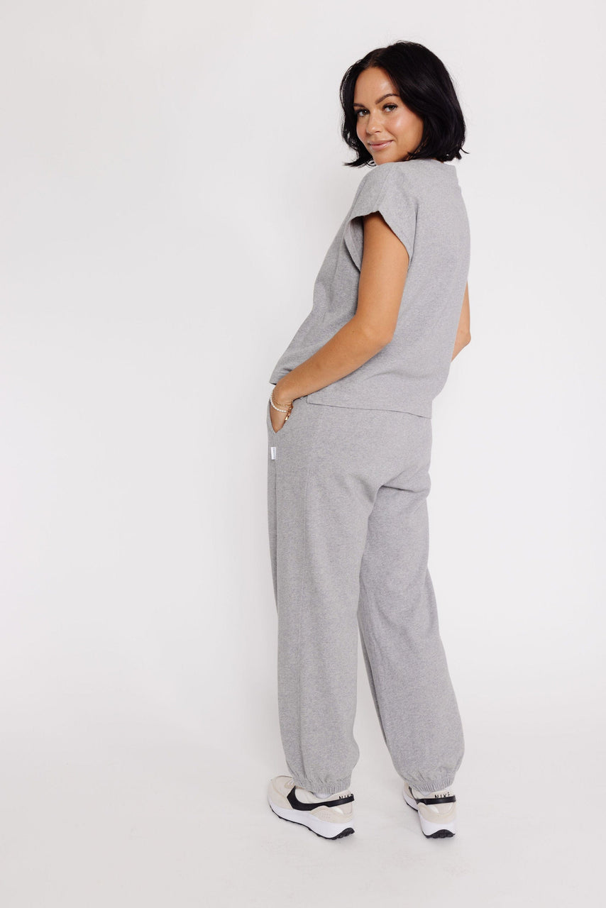 Beau Balloon Pant in Heather Grey