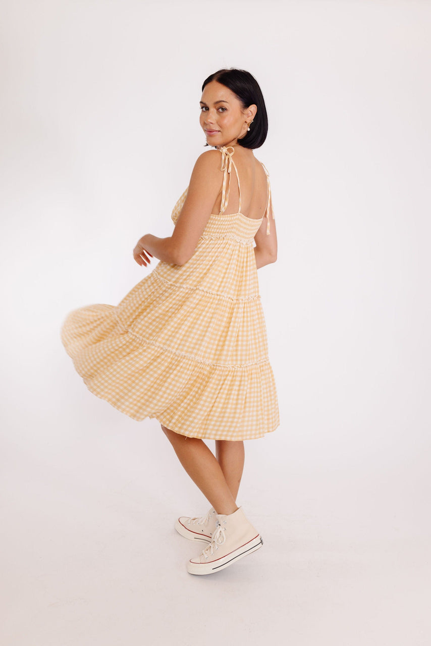 Bee Dress in Butter Cream