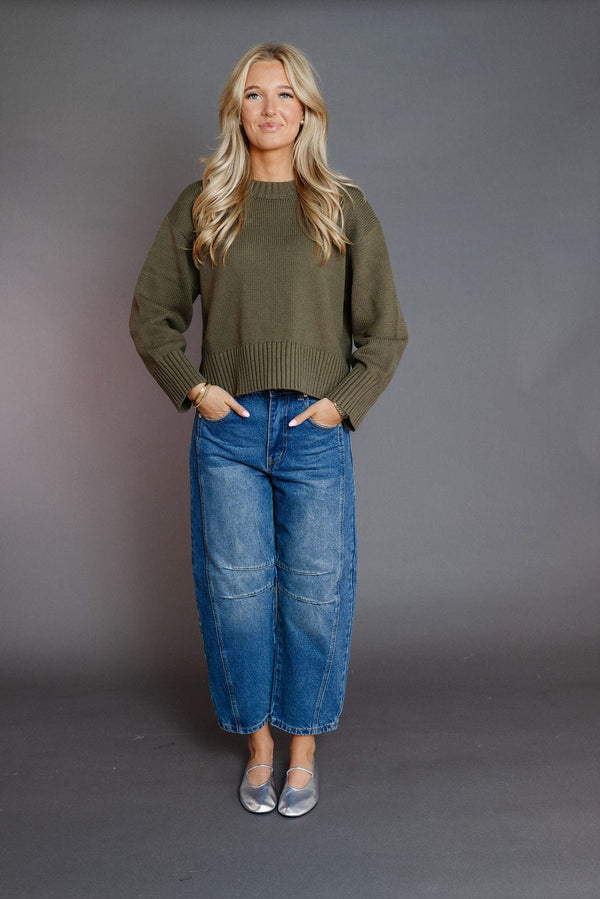 Asher Sweater in Olive