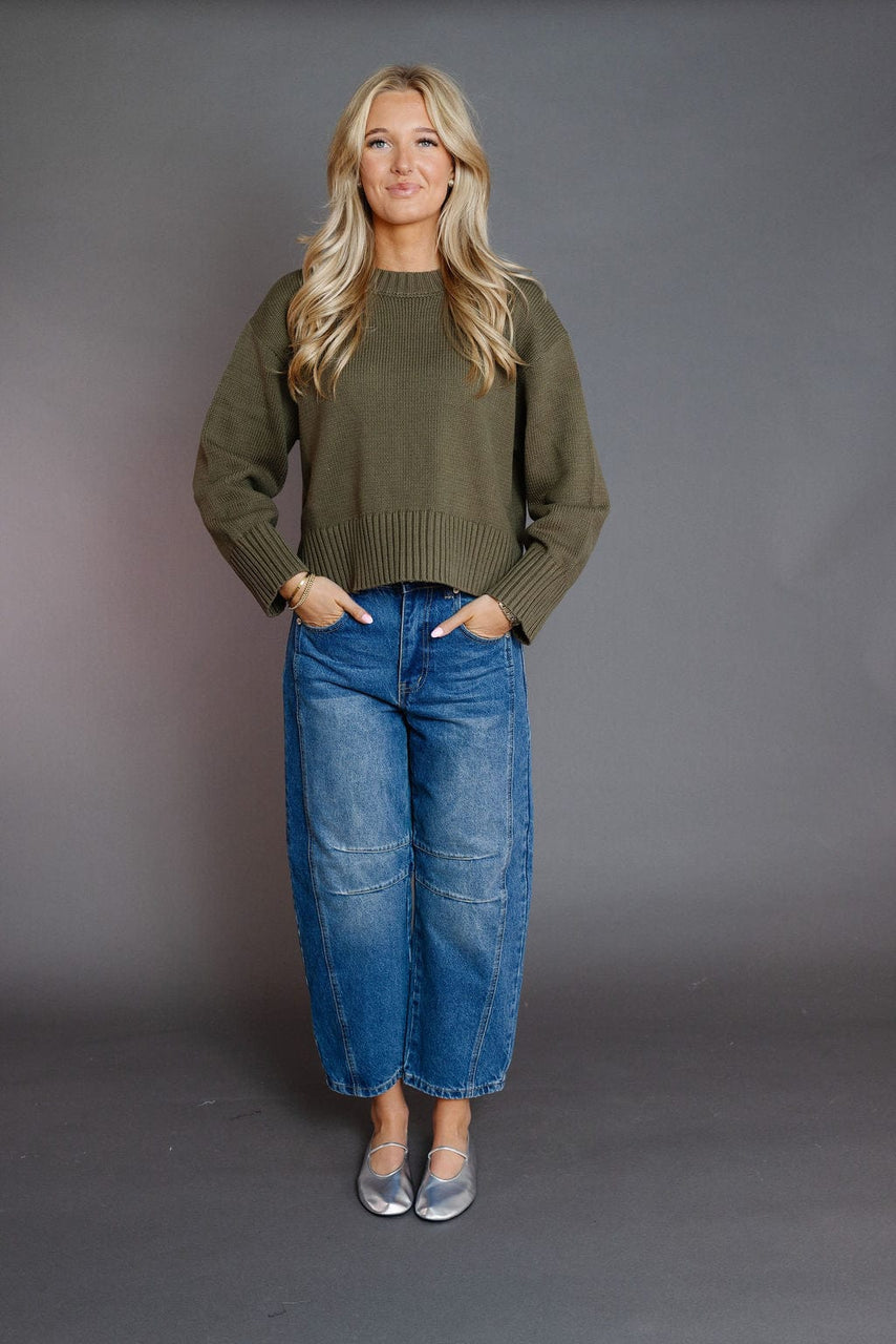 Asher Sweater in Olive