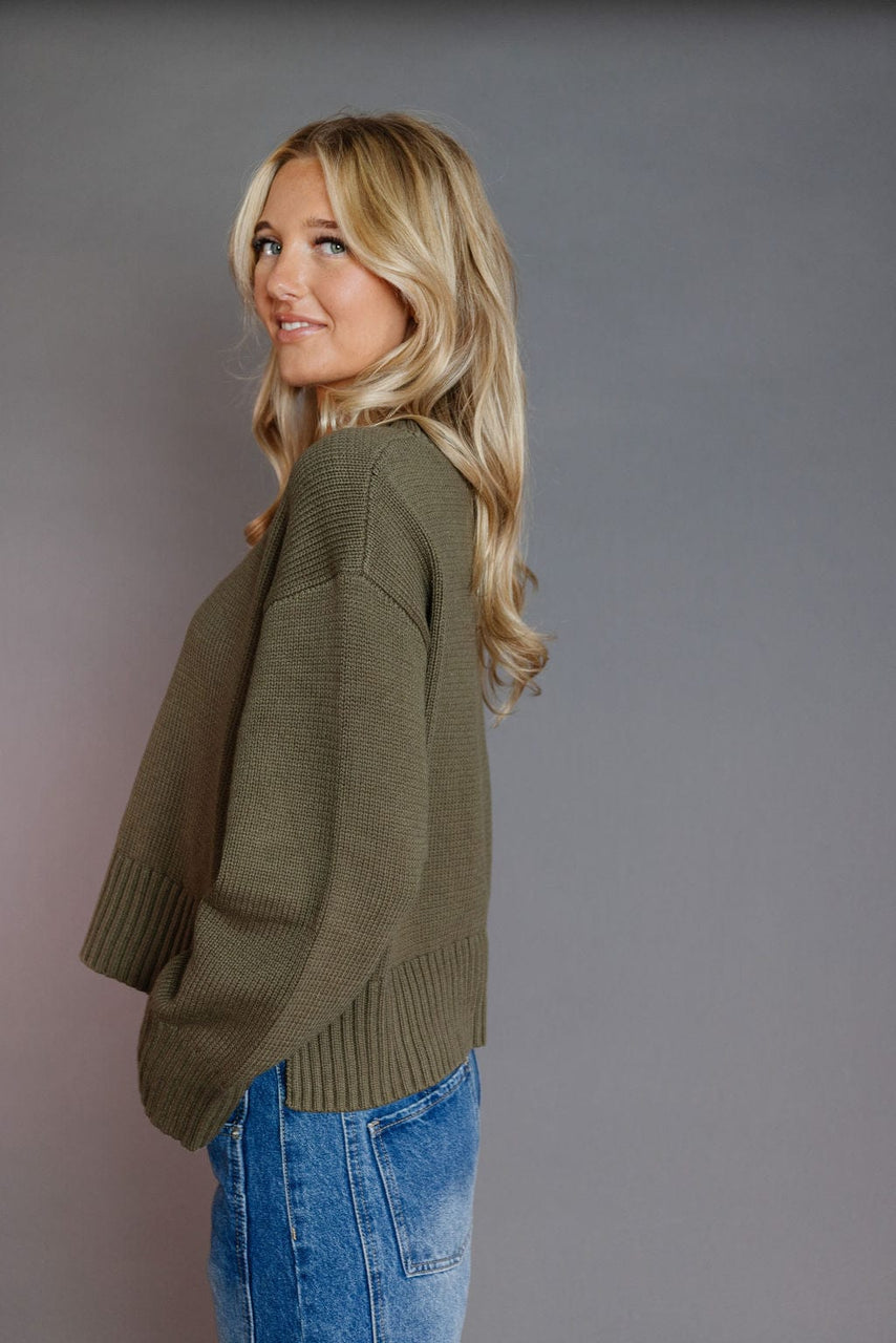 Asher Sweater in Olive