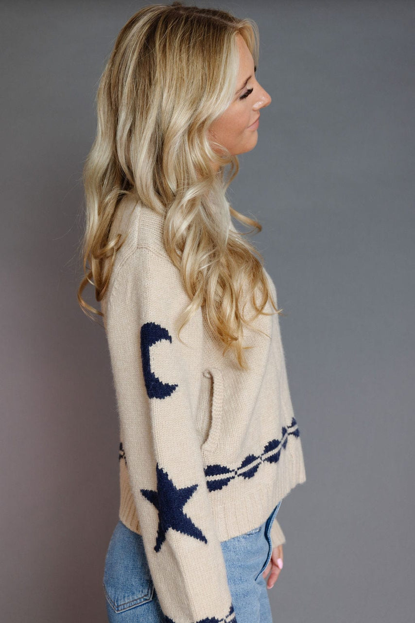 Emmy Sweater Jacket in Beige