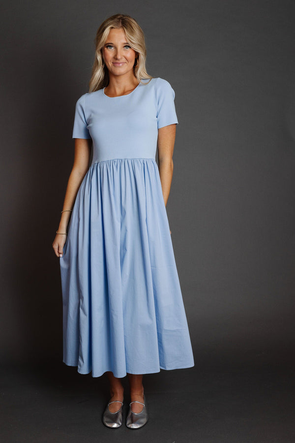 Kealani Dress in Powder Blue
