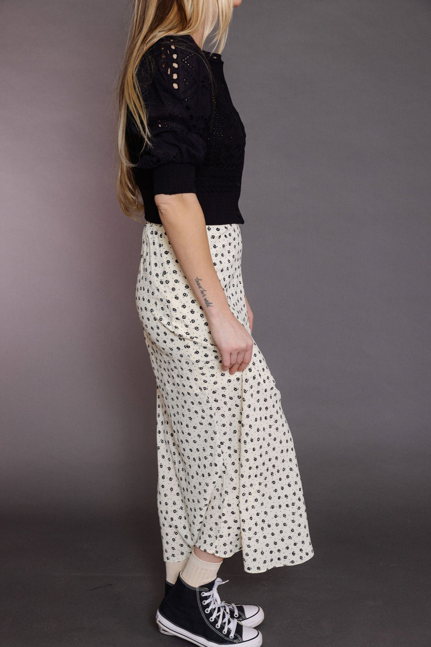 Olympic Skirt in Cream/Black
