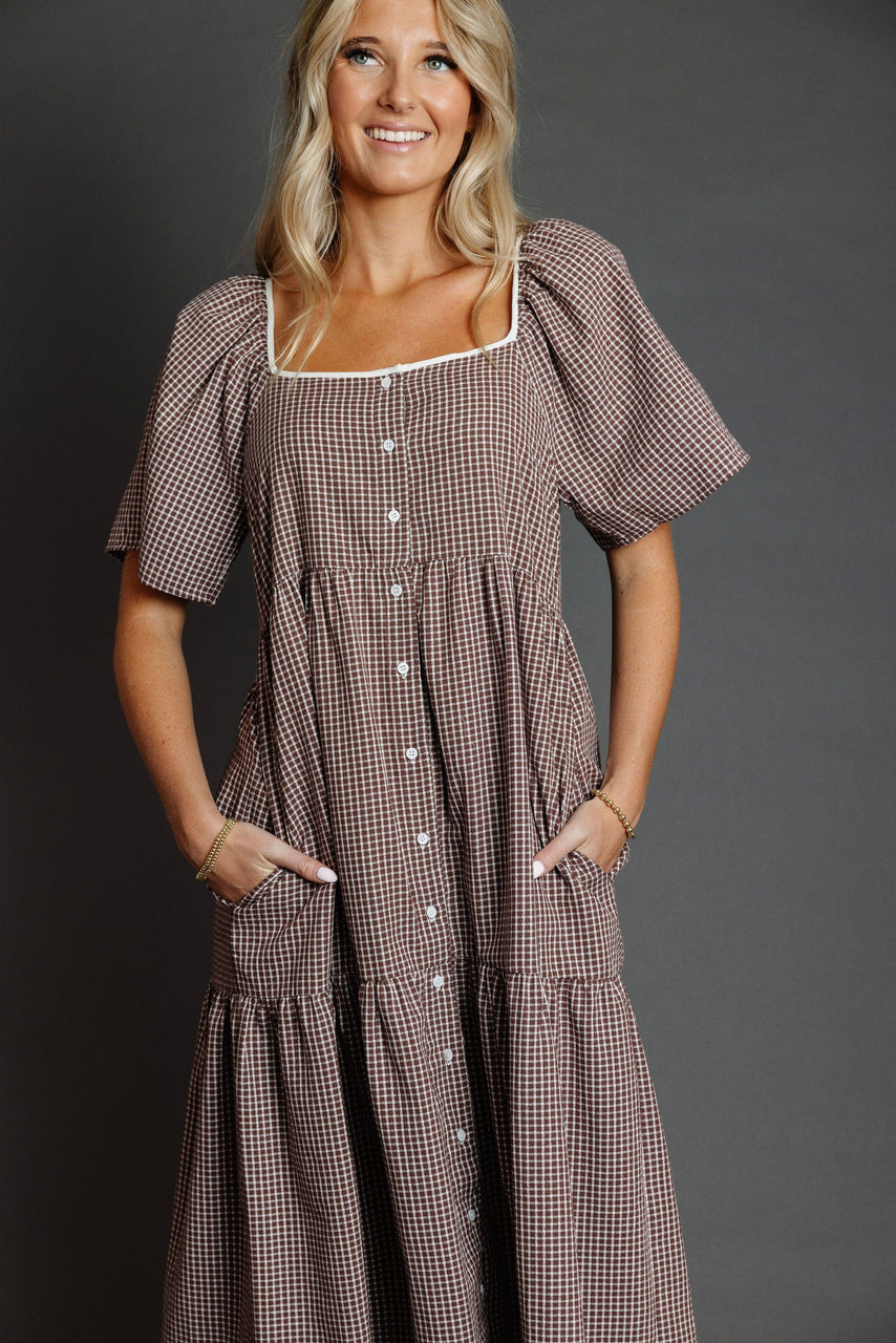 Seine Dress in Maple/Cream
