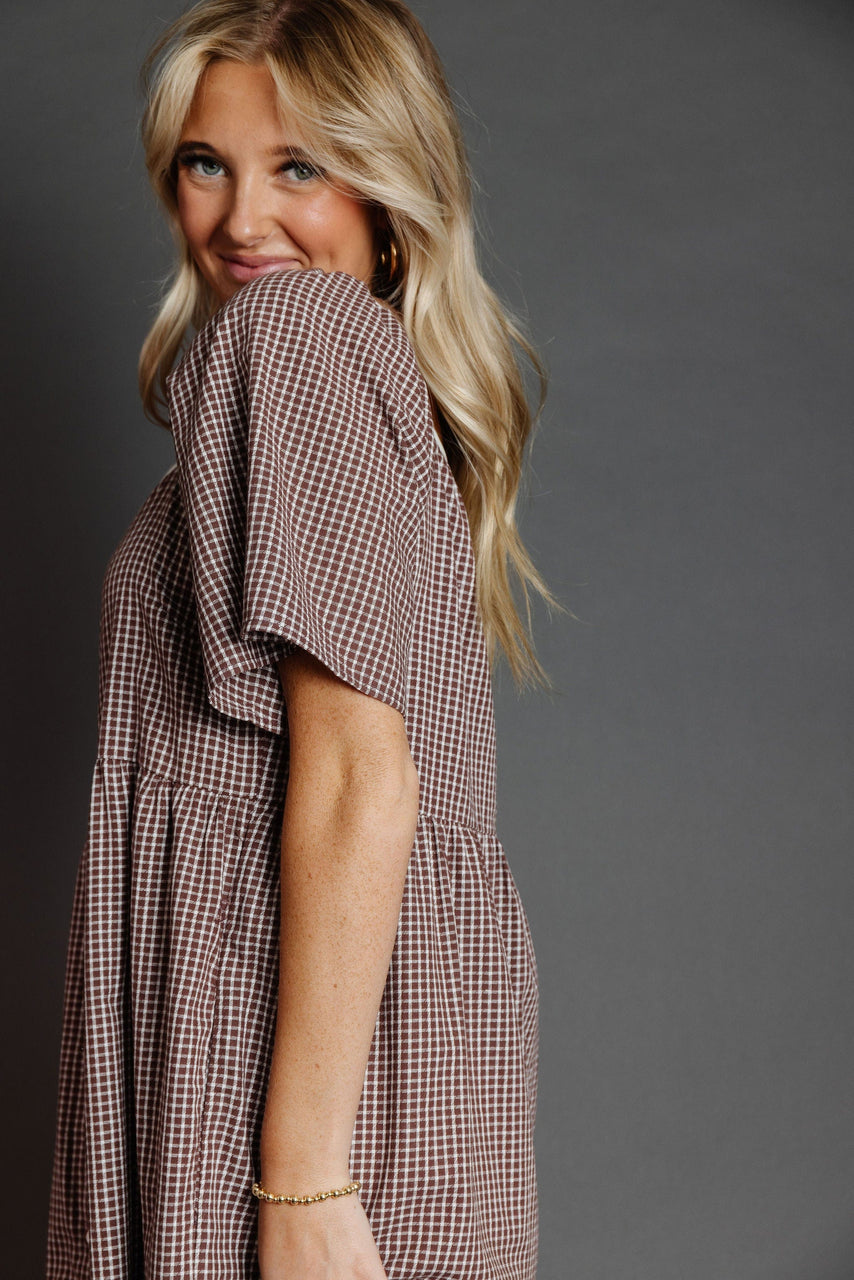 Seine Dress in Maple/Cream