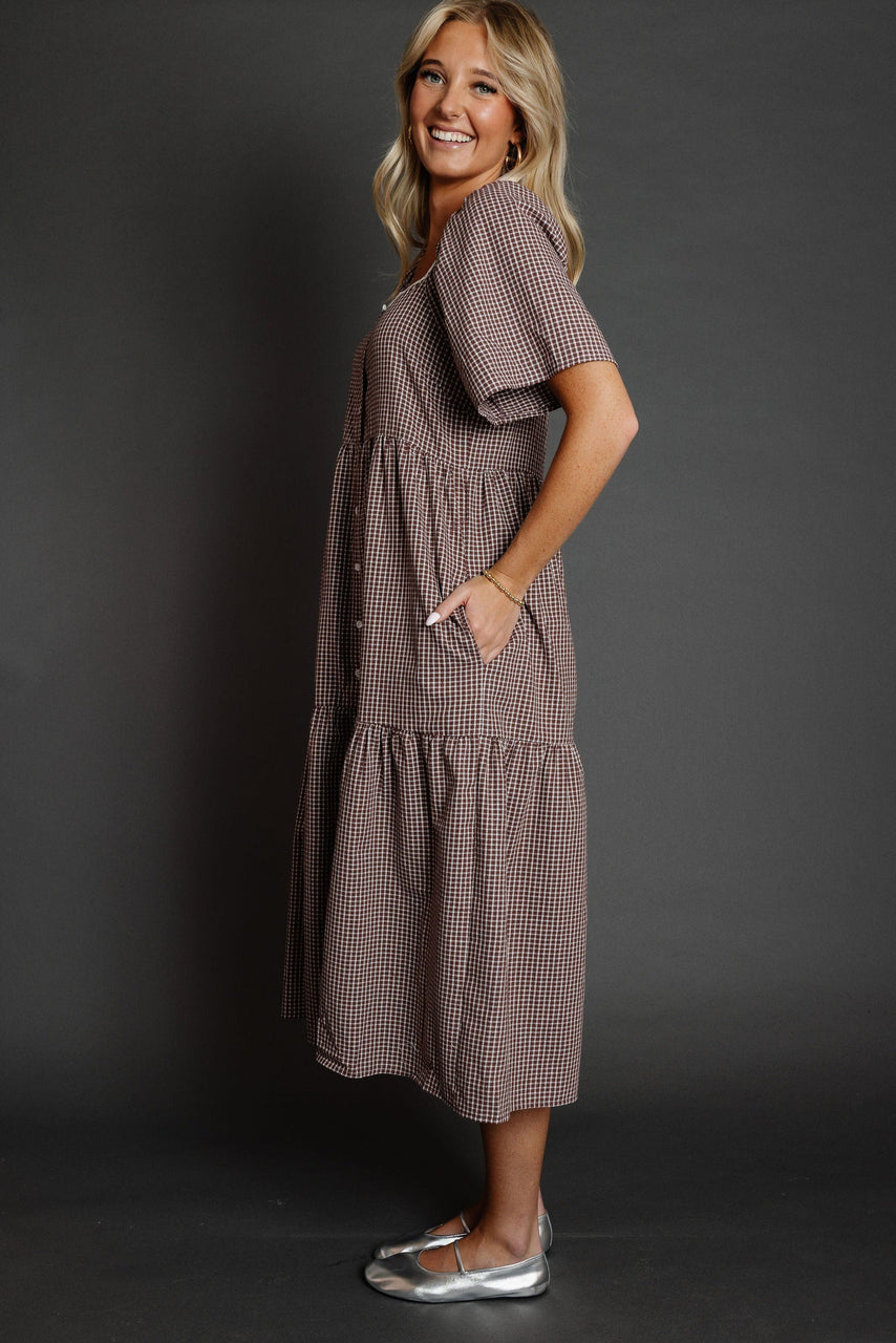 Seine Dress in Maple/Cream