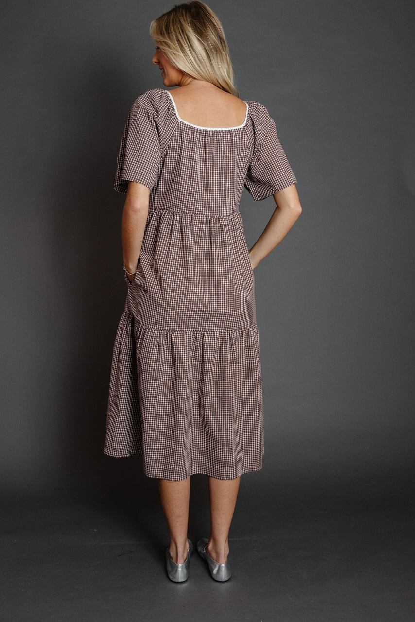Seine Dress in Maple/Cream