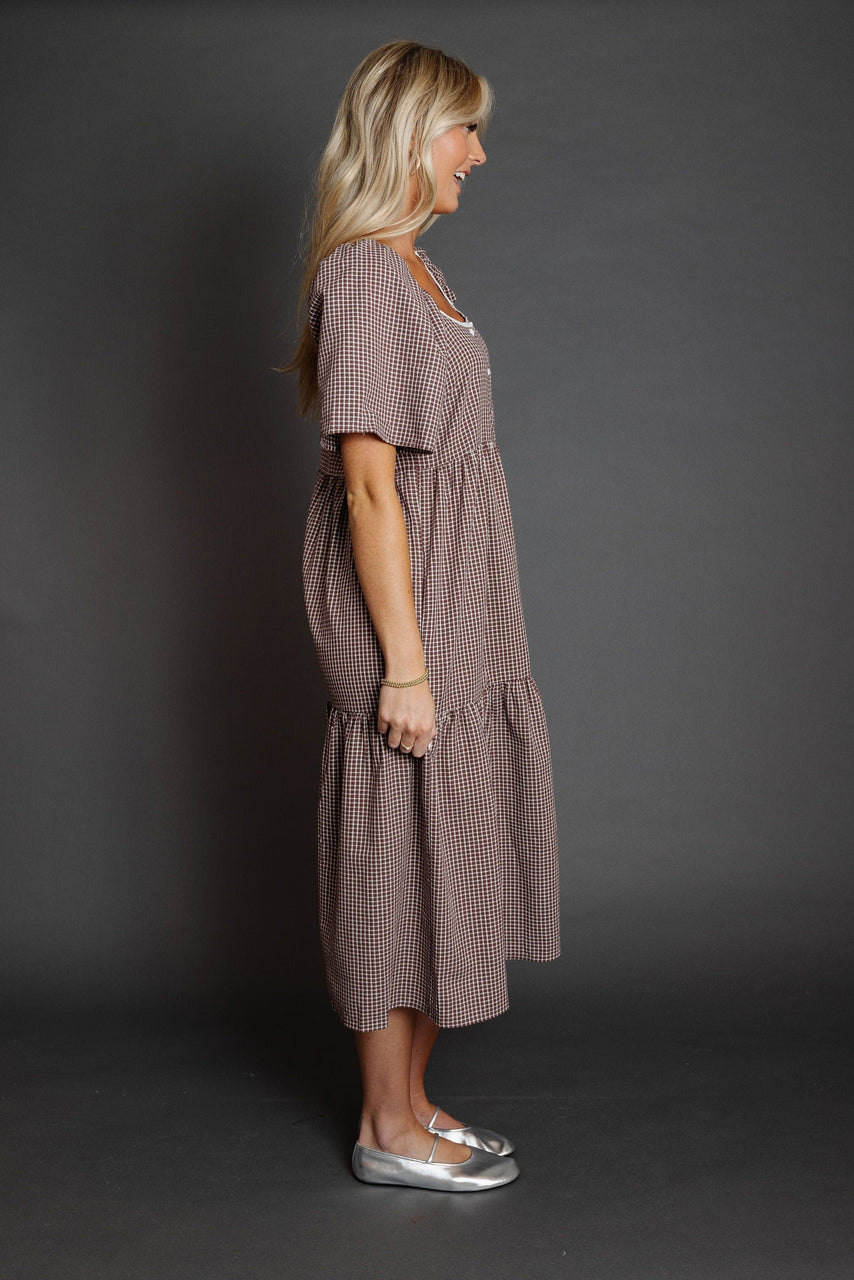 Seine Dress in Maple/Cream