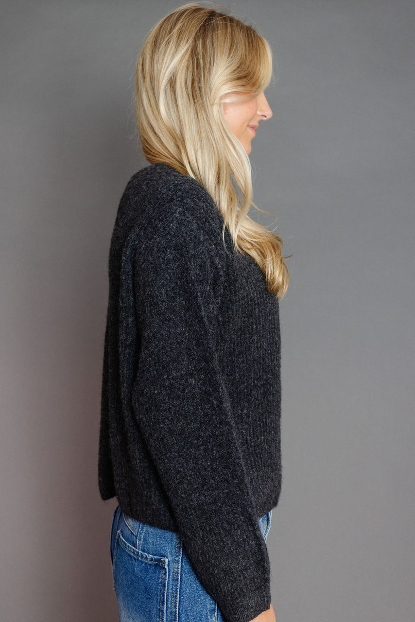 Taylen Cardigan in Charcoal