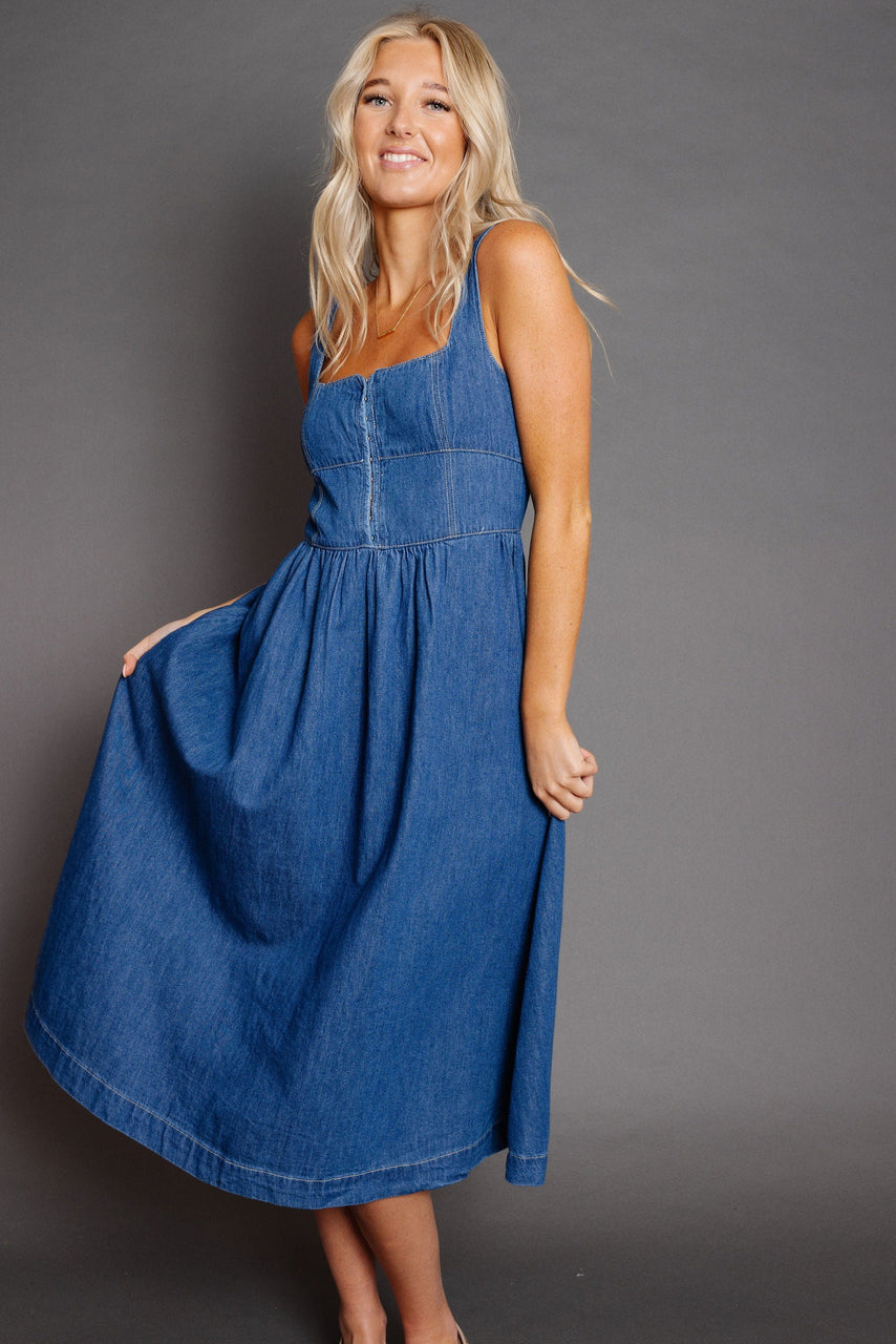 Venus Star Dress in Denim