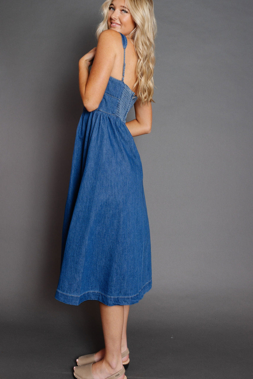 Venus Star Dress in Denim