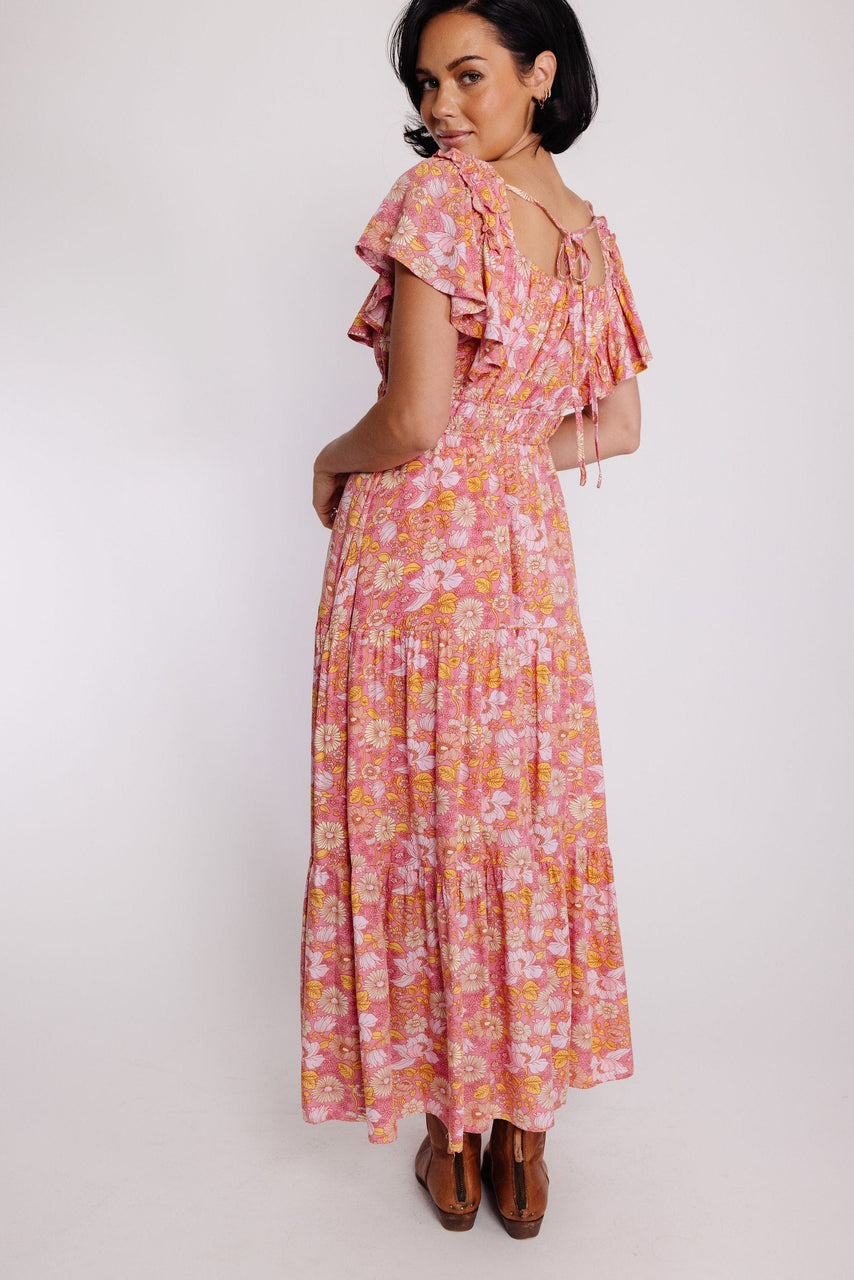 Camilla Dress in Slate Pink Floral