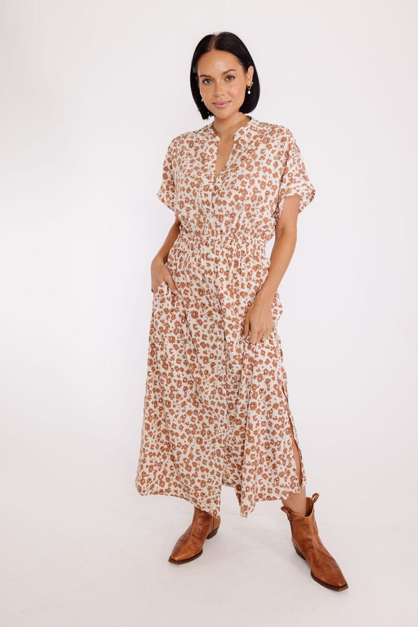 Cassidy Dress in Beige