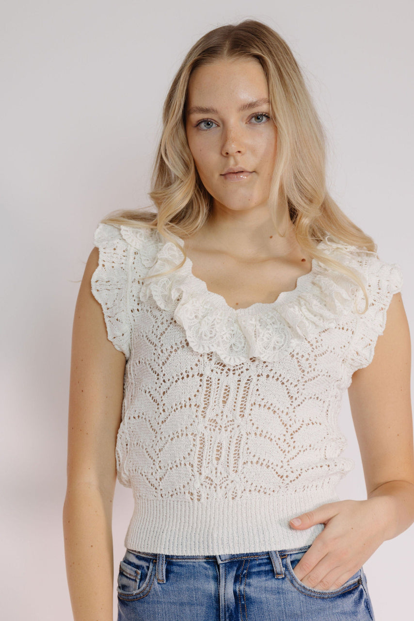 Catie Sweater in ivory