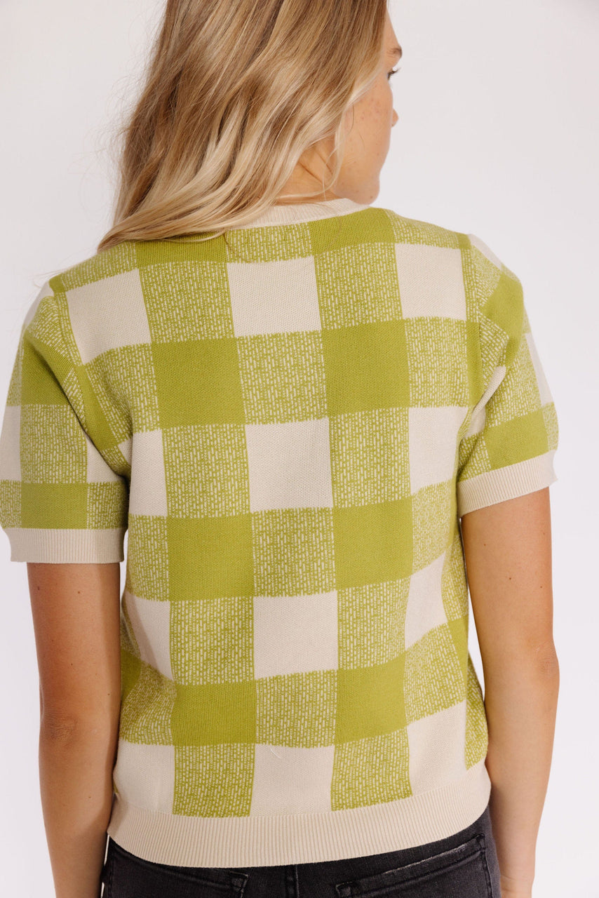 Charlbury Sweater Cream/Lime