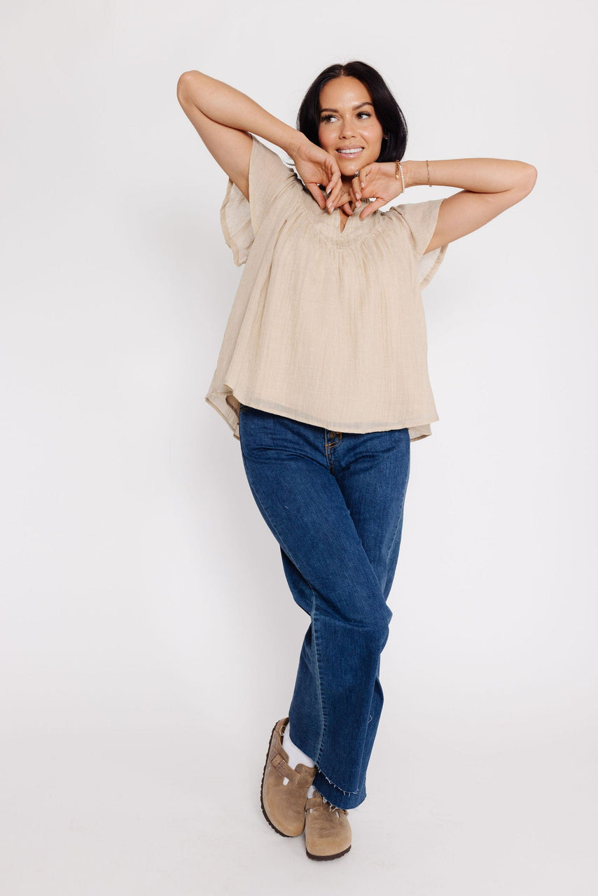 Chelle Blouse in Coconut