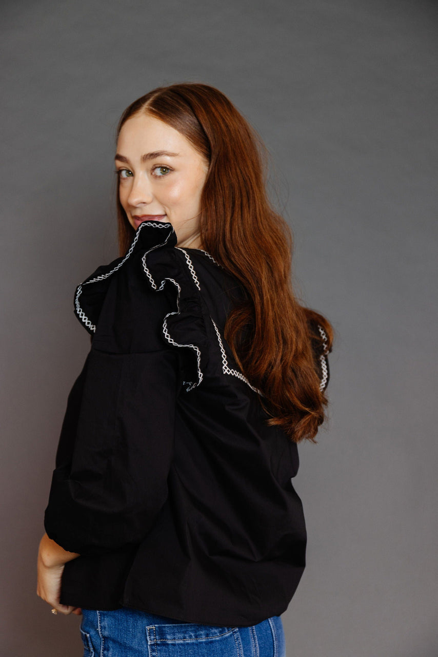 Covington Blouse in Black