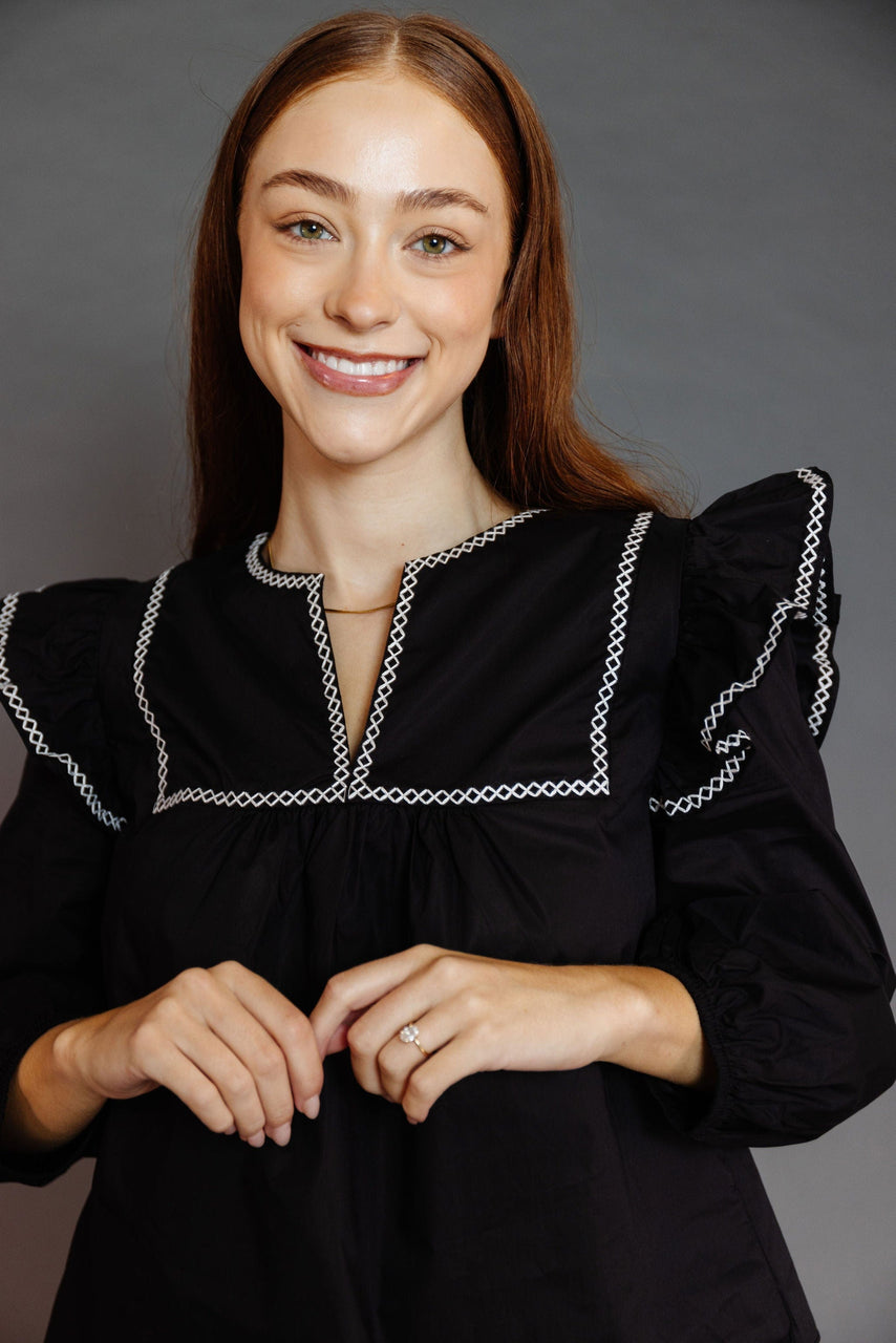 Covington Blouse in Black